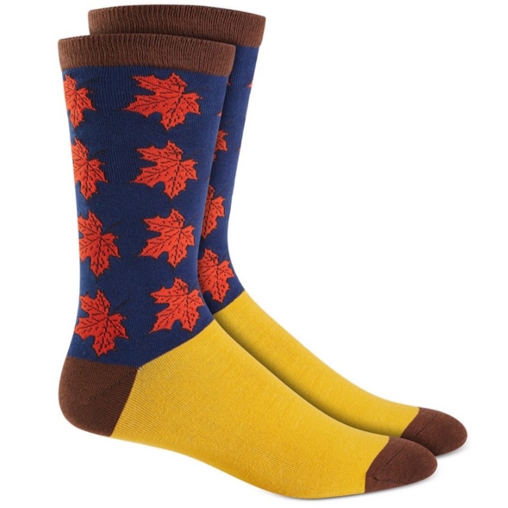 NEW| Men's Club Room Maple Leaves Crew Socks